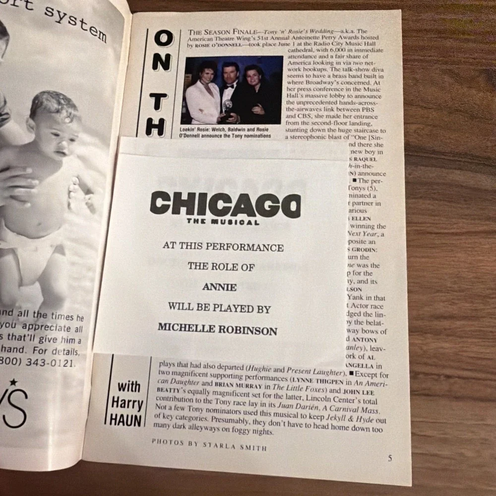 Chicago Broadway‎ Playbill June 1997 Ann Reinking Bebe Neuwirth Shubert Theatre